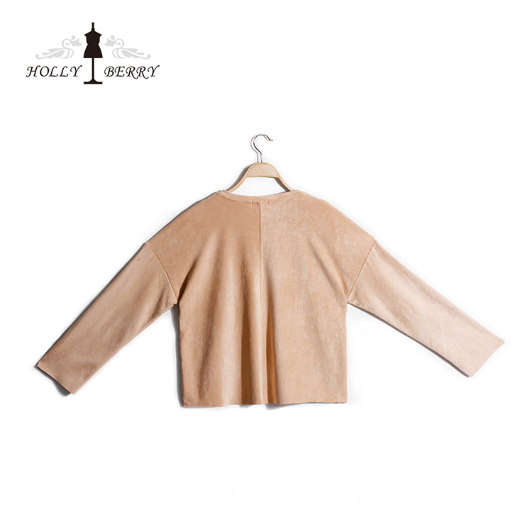 manga larga de ante suede long sleeve